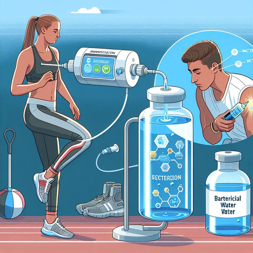 Il potenziale dell'acqua battericida per iniezioni nello sport